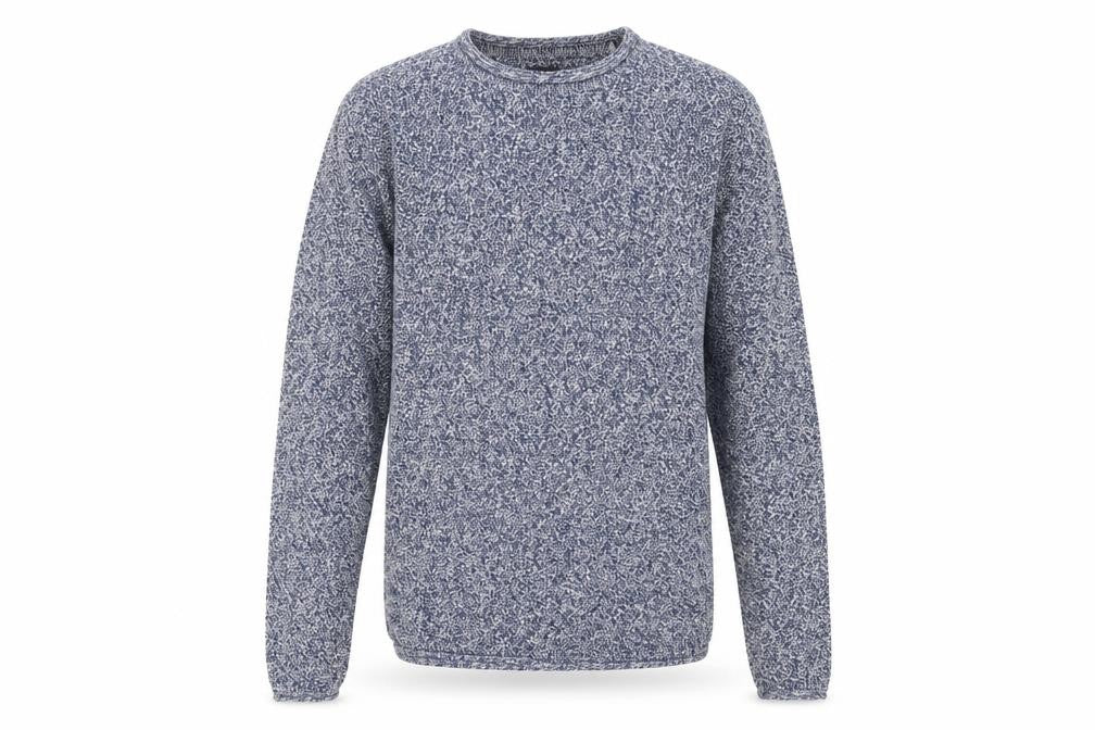 Front view of Solid Men's Blue L Knitted jumper