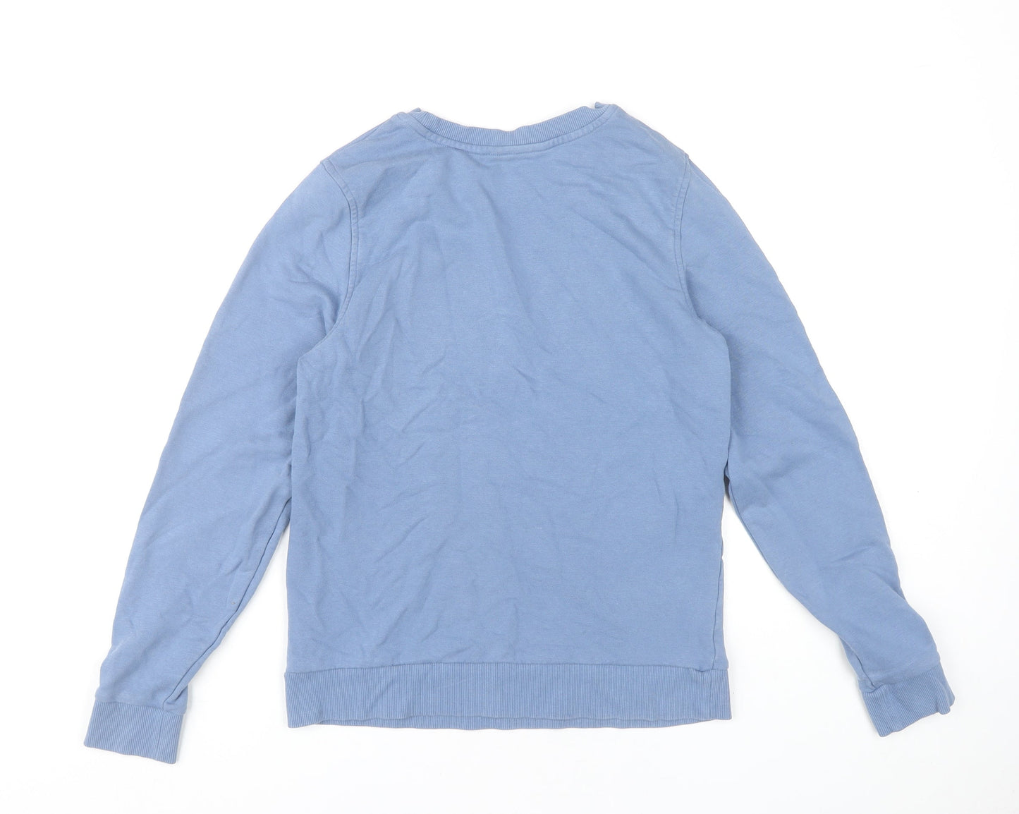 Marks and Spencer Women's Blue Cotton Sweatshirt