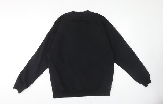 Jacamo Men's Black Pullover Sweatshirt, M, Crew Neck