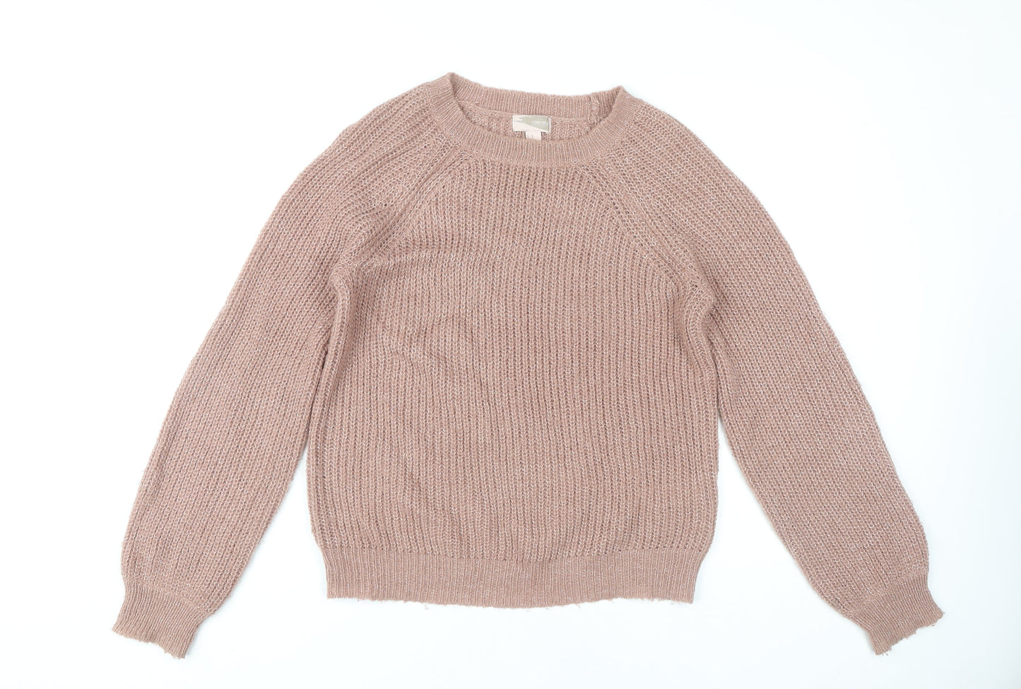 Forever 21 Women's Beige Pullover Knit Jumper M