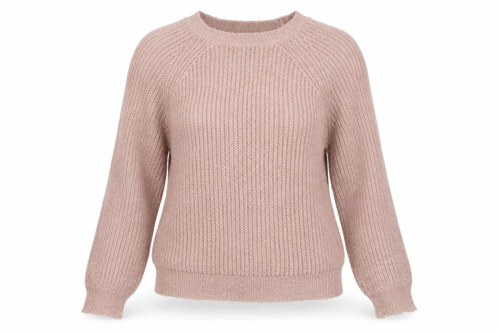 Front view of Forever 21 Women's Beige Pullover Knit Jumper M