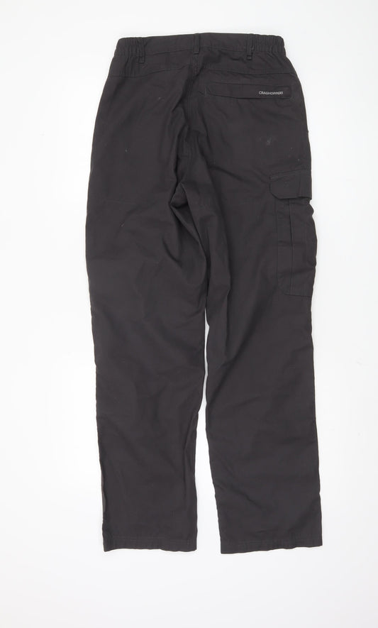 Craghoppers Men's Black Cargo Trousers 30 Regular