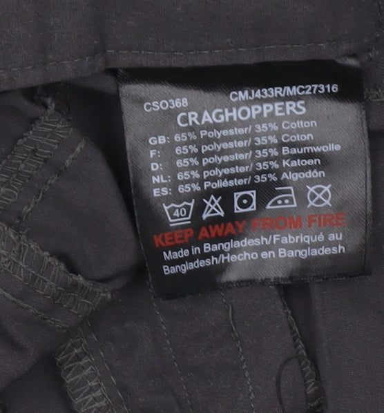 Craghoppers Men's Black Cargo Trousers 30 Regular