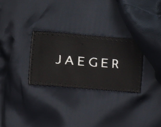 Jaeger Men's Dark Blue Wool Cashmere Blazer 38R