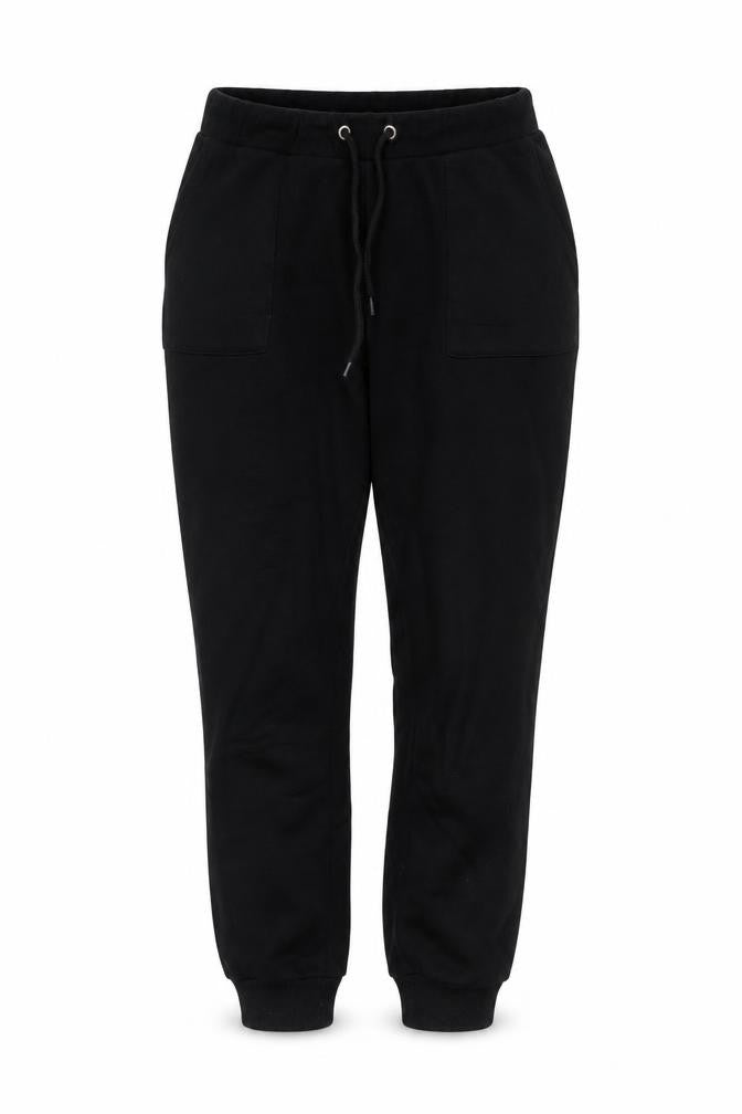 Front view of NA-KD Women's Black Jogger Trousers, Small Size