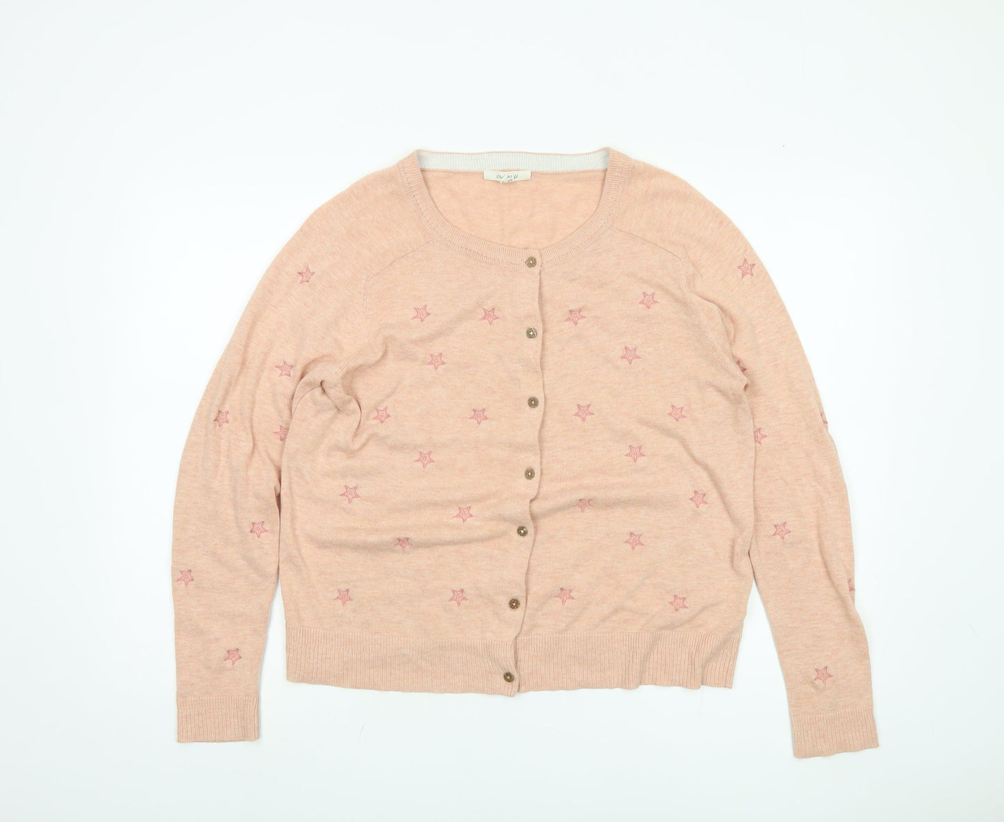 White Stuff Women's Pink Cardigan UK 14 Embroidered