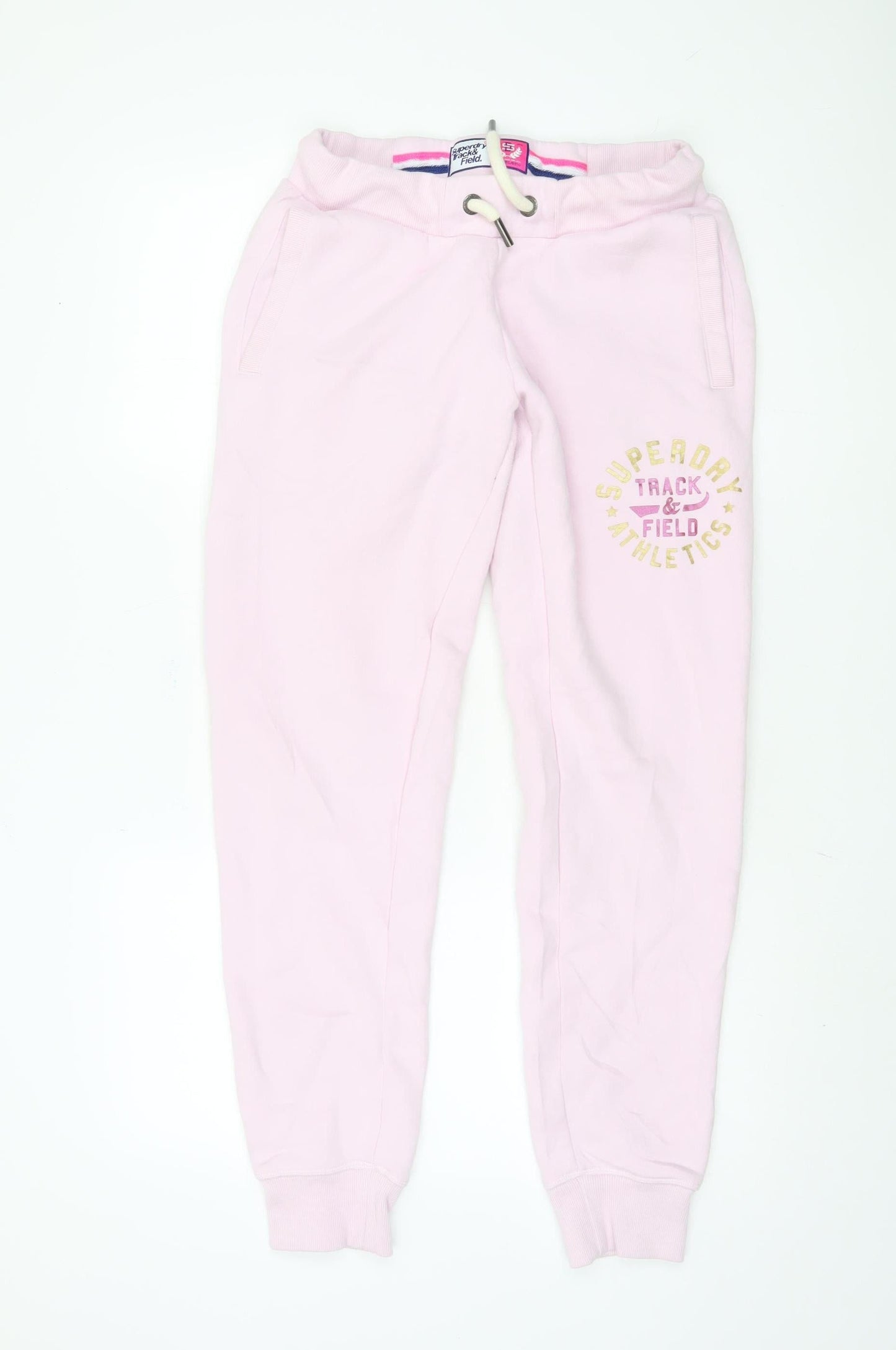 Superdry Women Pink Jogger Trousers, Size 12