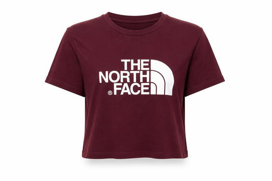 Womens UK Size M The North Face Red 100% Cotton T-Shirt