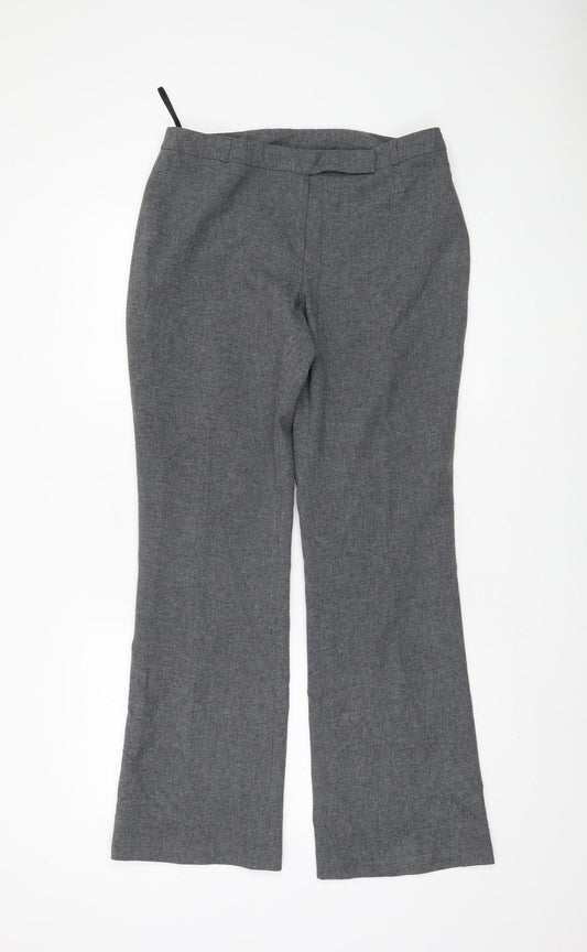 Dorothy Perkins Women's Grey Trousers Size 12