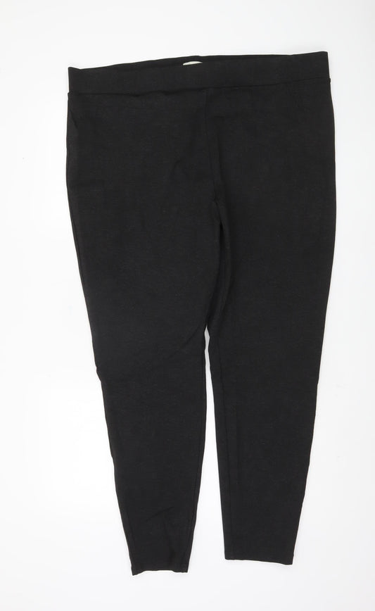 Fat Face Women's Black Plus Size Leggings
