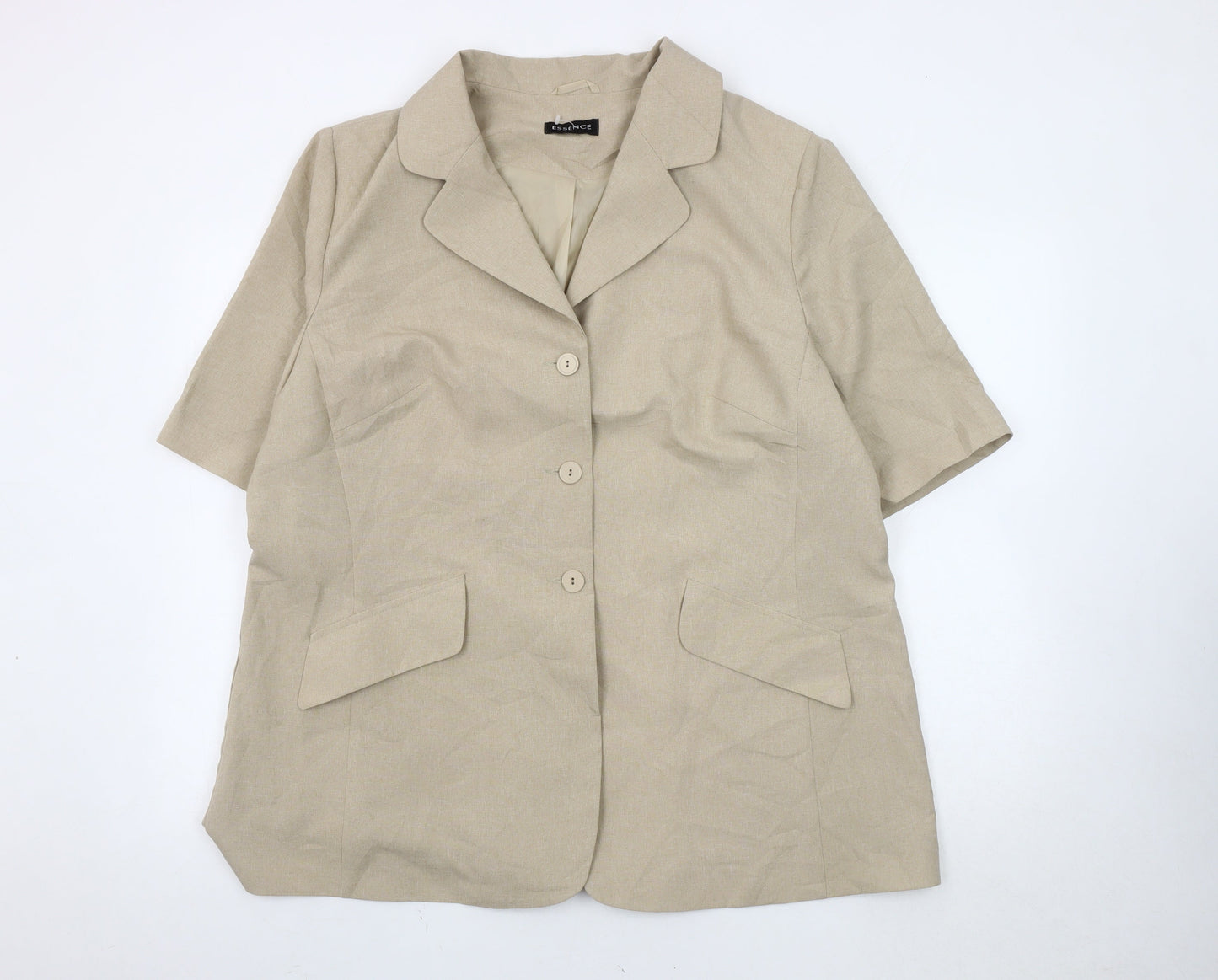 ESSENCE Women's Beige Blazer, Size 18