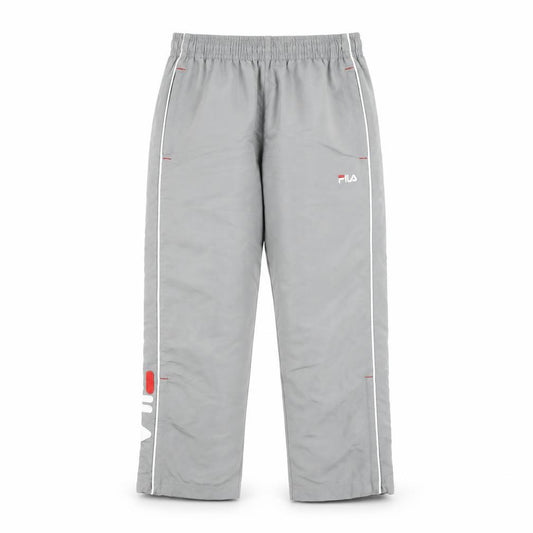 FILA Grey Unisex Track Pants S - Elastic Waist Gym Wear