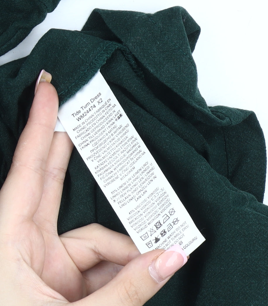 Seasalt Cornwall Women's Green Shirt Dress Size 10