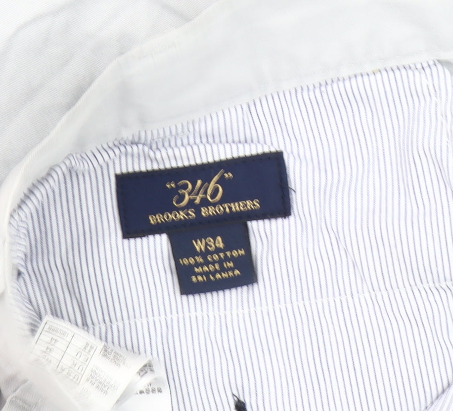 Brooks Brothers Men's White Chino Shorts Size 34