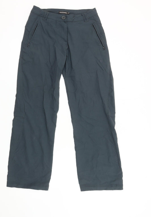 Craghoppers Women's Blue Straight Leg Trousers Size 10