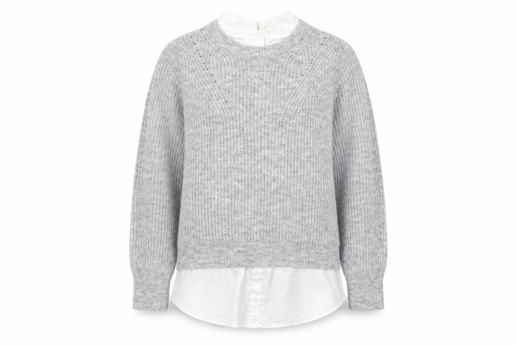 Front view of Next Women's Grey Knit jumper M