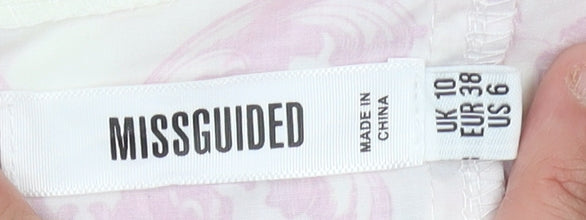 Missguided Women's Pink Off-Shoulder Blouse Size 10