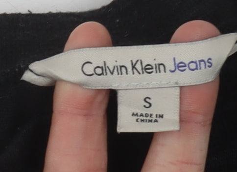 Calvin Klein Jeans Women's Black Cropped Top Size S