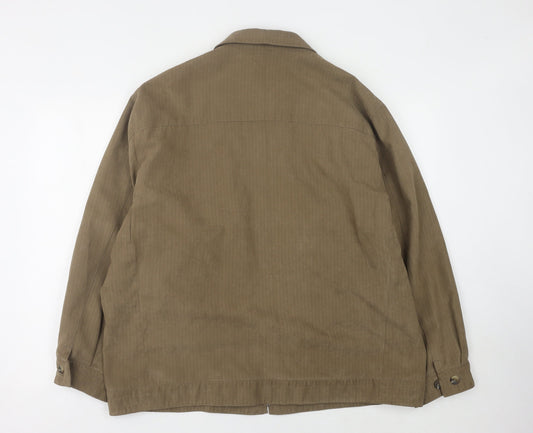 Marks and Spencer Men's Brown Zip Jacket XL