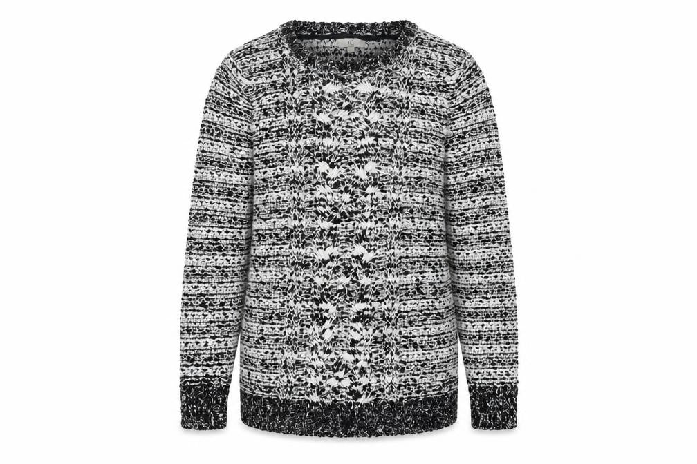 Front view of Country Casuals Women's S Multicoloured Chunky-Knit jumper