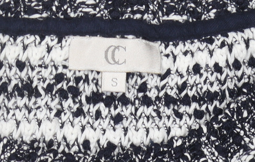 CC Women's S Multicoloured Chunky-Knit Pullover Jumper