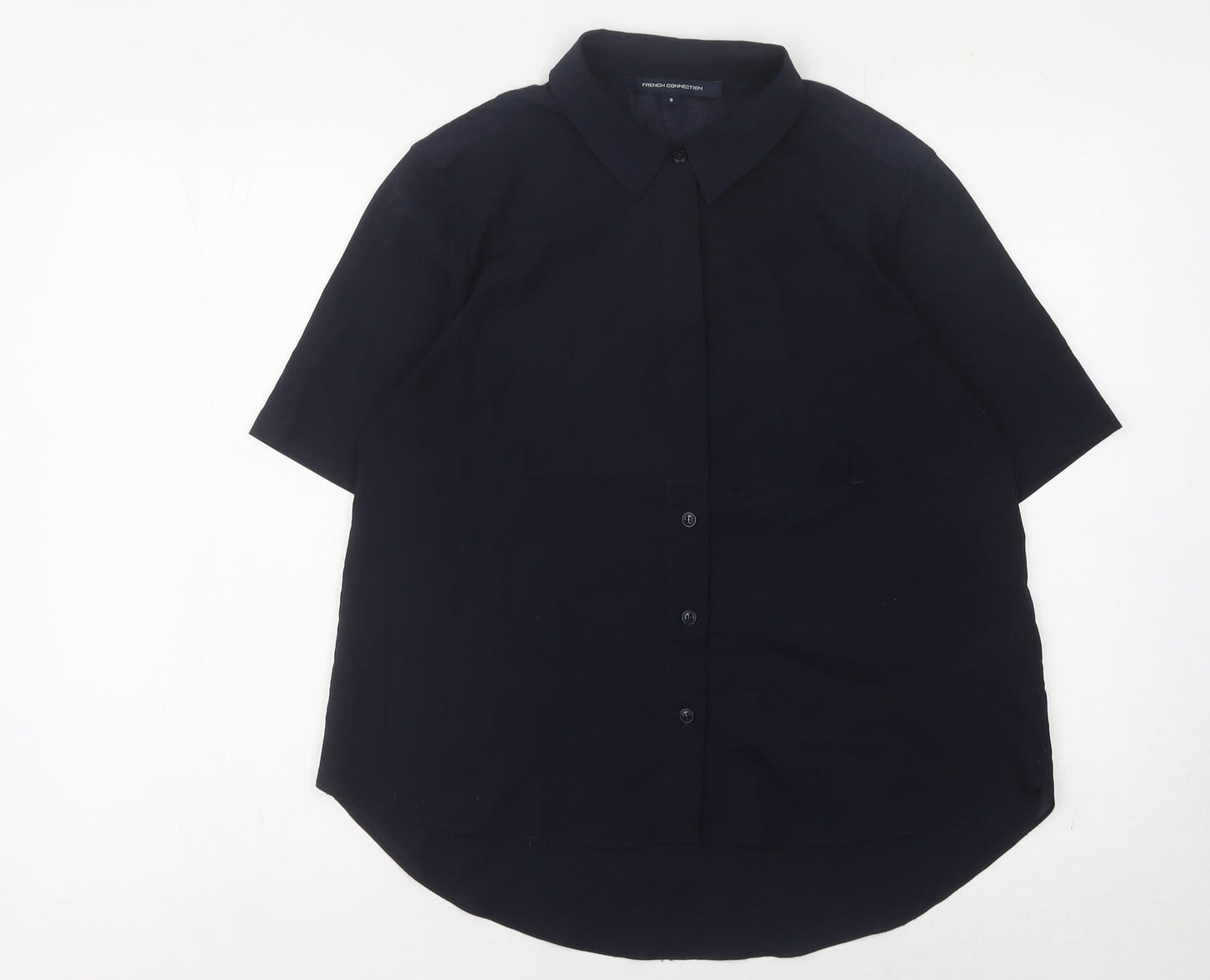 French Connection Women's Black Button-Up Shirt Size S