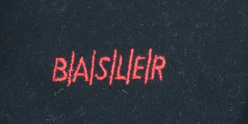 Biaslier Men's Black Varsity Jacket, Size 40, Wool Blend