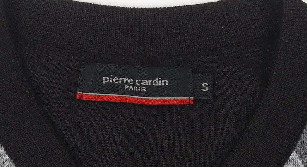 Pierre Cardin Men's Black Argyle Pullover Jumper S