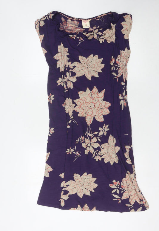 White Stuff Women's Purple Floral Dress Size 12