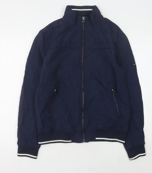 Tommy Hilfiger Men's Blue Bomber Jacket Size M