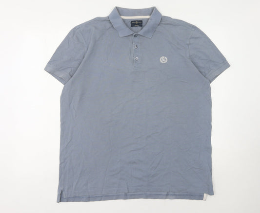 Henri Lloyd Men's Blue XL Regular Fit Polo Shirt