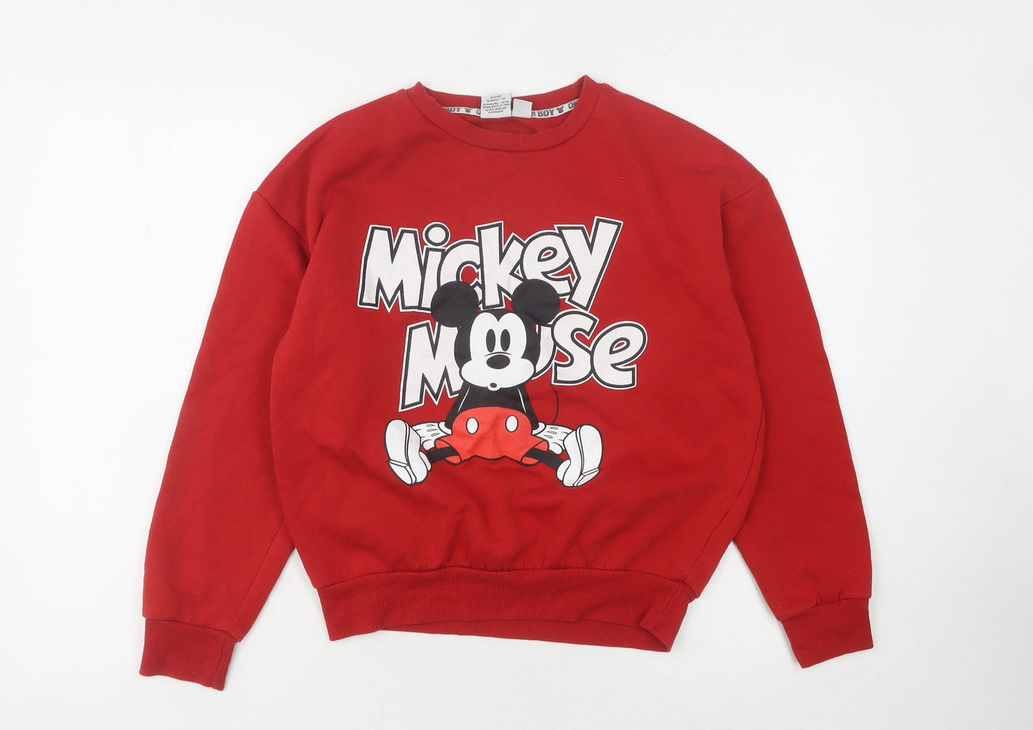 Disney Women’s Red XS Mickey Mouse Sweatshirt