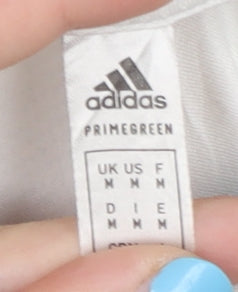 Adidas Men's White Graphic T-Shirt, M, Sports Logo