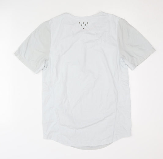 Nike Men's Grey Athletic T-Shirt - L, Breathable & Moisture-Wicking