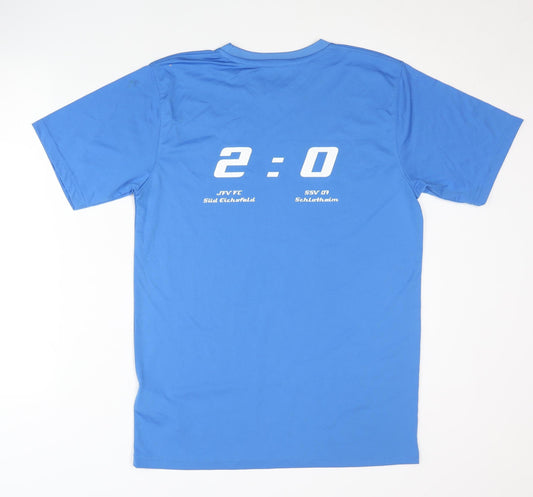 James & Nicholson Men's Blue Football T-Shirt