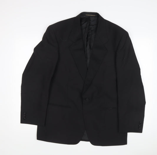 Marks and Spencer Men's Black Suit Jacket 40
