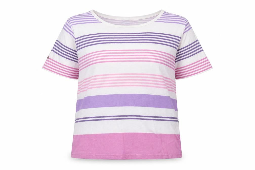 Honor Millburn Women's Multicoloured Striped T-Shirt