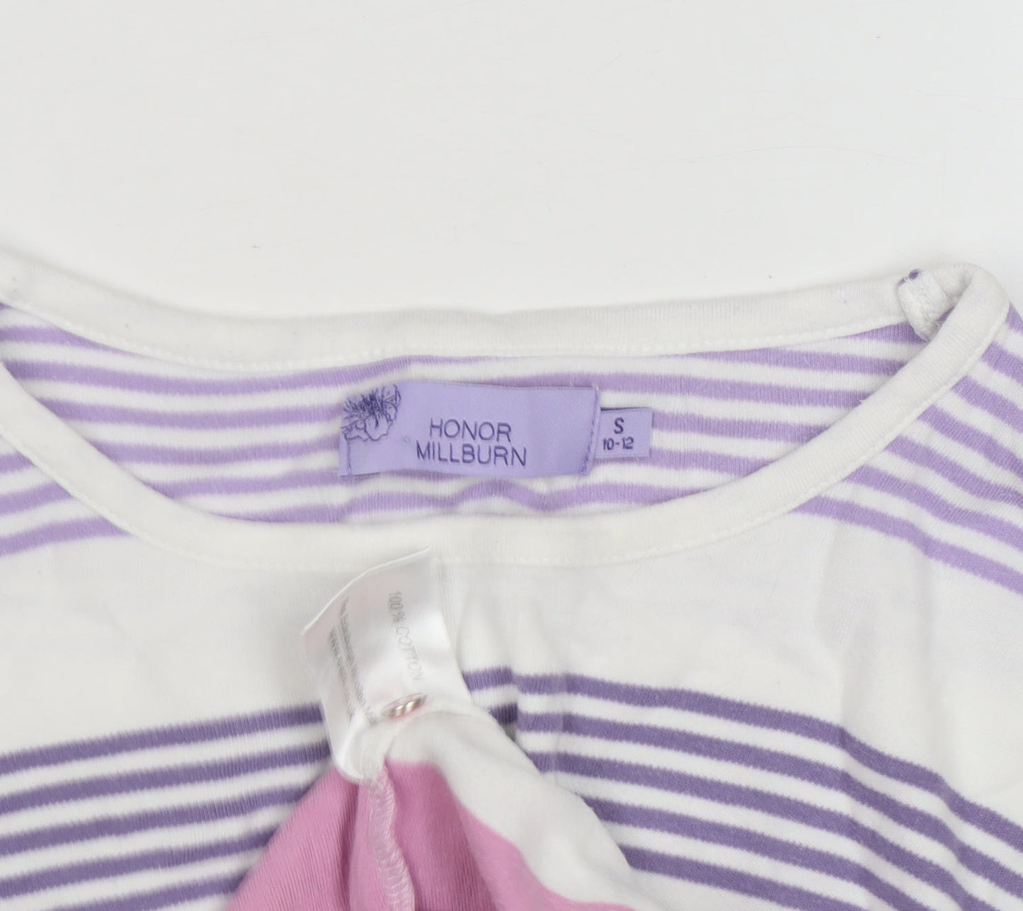 Honor Millburn Women's Multicoloured Striped T-Shirt