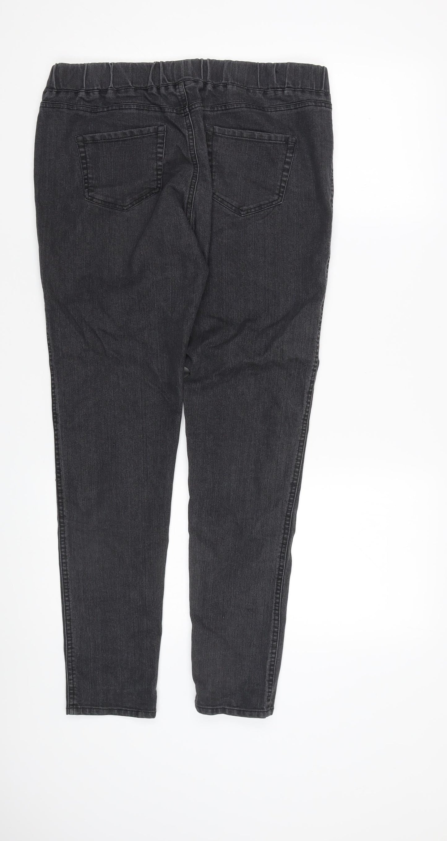 Mia Moda Women's Black Jegging Trousers - Size L