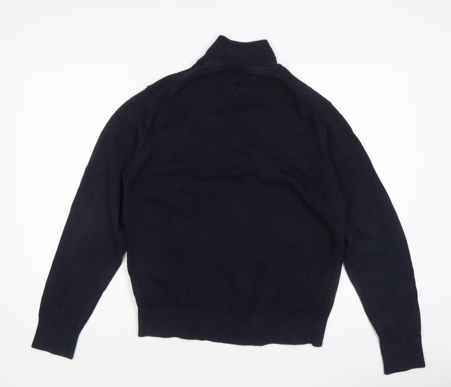 Tommy Hilfiger Men's Blue M Knit Jacket, Cotton, Casual