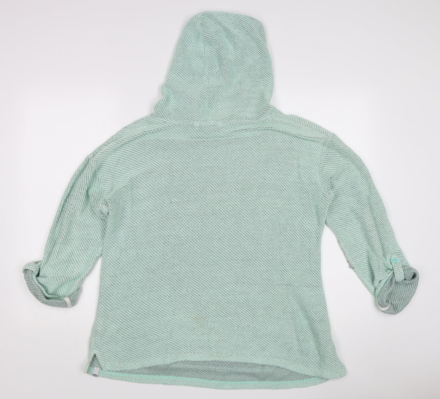 Animal Women's Green Cotton Pullover Hoodie Size 14