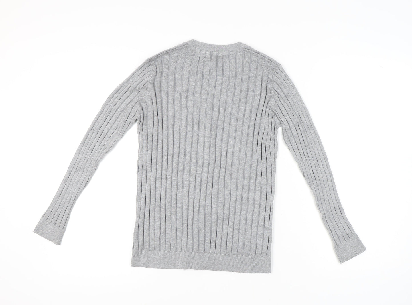 Anthology Women's Grey Cardigan, Size 12/14, Long Sleeve