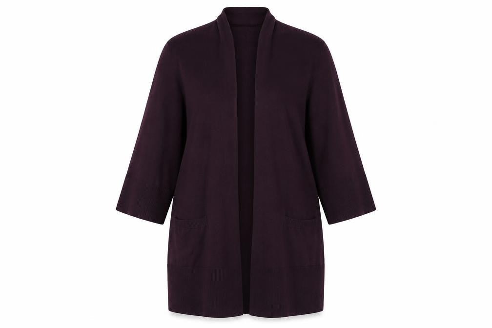 Marks and Spencer Women's Purple Open Front Cardigan Size 18