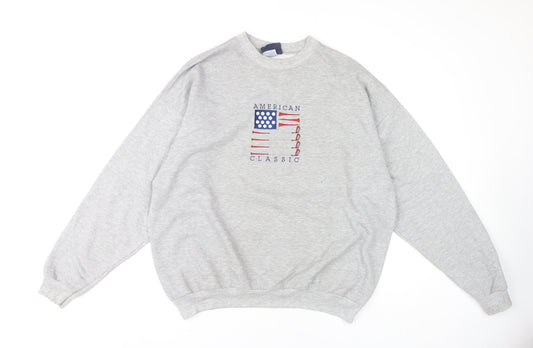 M&C Sport Men's Grey XL Pullover Sweatshirt