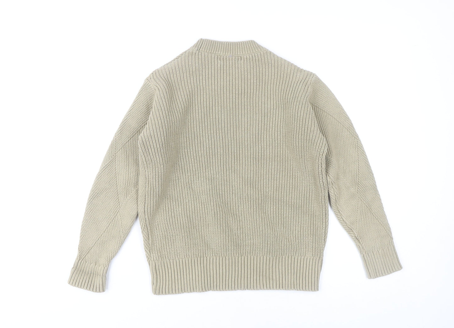 Marks and Spencer Women's XS Beige Pullover Argyle Knit Jumper