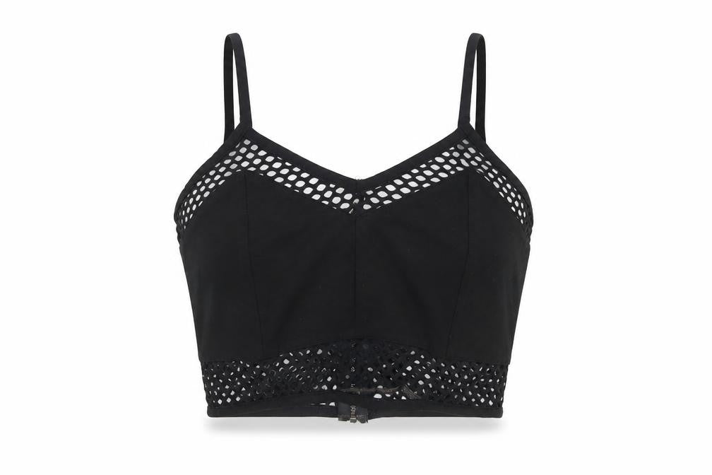 River Island Black Cropped Tank Top for Women