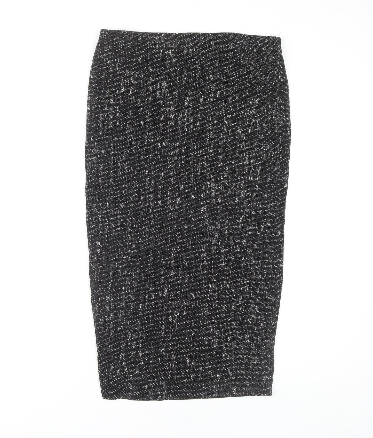 River Island Women's Black Midi Pencil Skirt Size 12