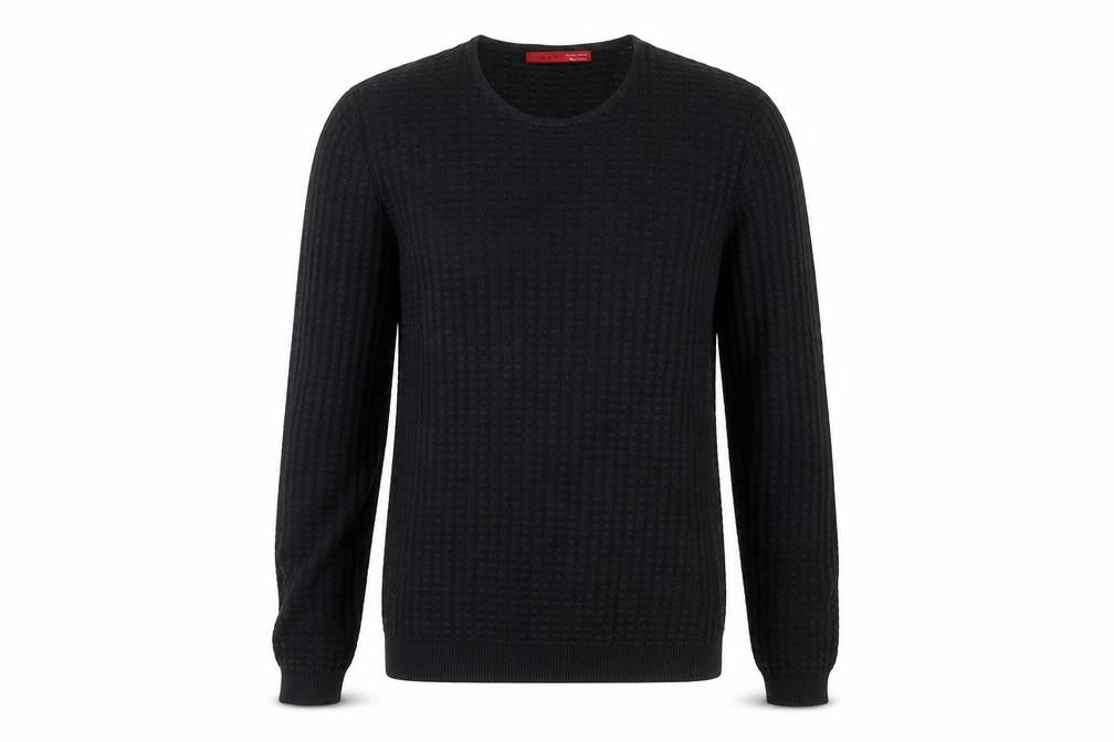 Front view of Zara MAN Black Cotton jumper - M