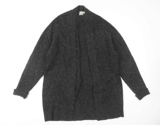 ASOS Women's Grey Open Front Cardigan, Size 10, Long Sleeve