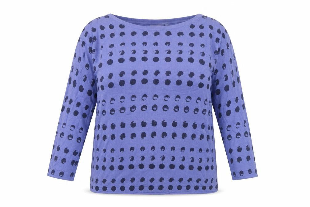 Front view of Next Women's Blue Polka Dot jumper, size 12
